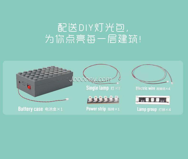 2403 pcs Mould King 16019 Botanical Garden with LED lights - Image 6