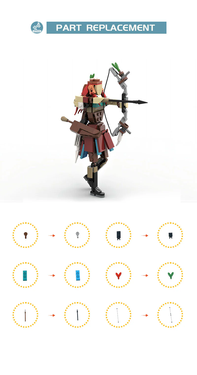 240PCS MOC-120739 Horizon Zero Dawn Aloy - Image 4