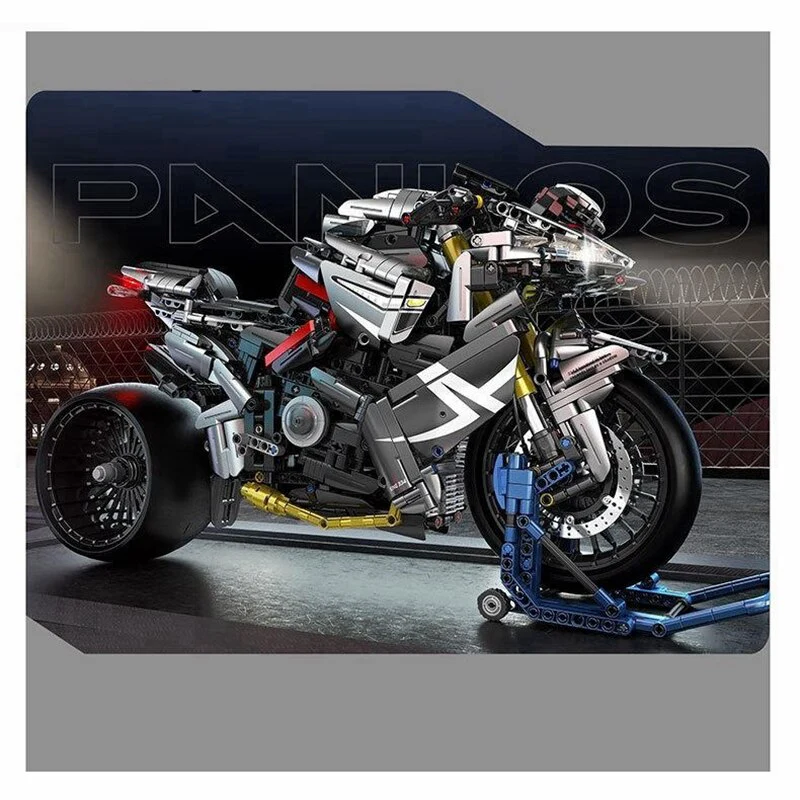 2426pcs Panlos 672106  1:5 Rapid Motorcycle Racing Z H2 - Image 4
