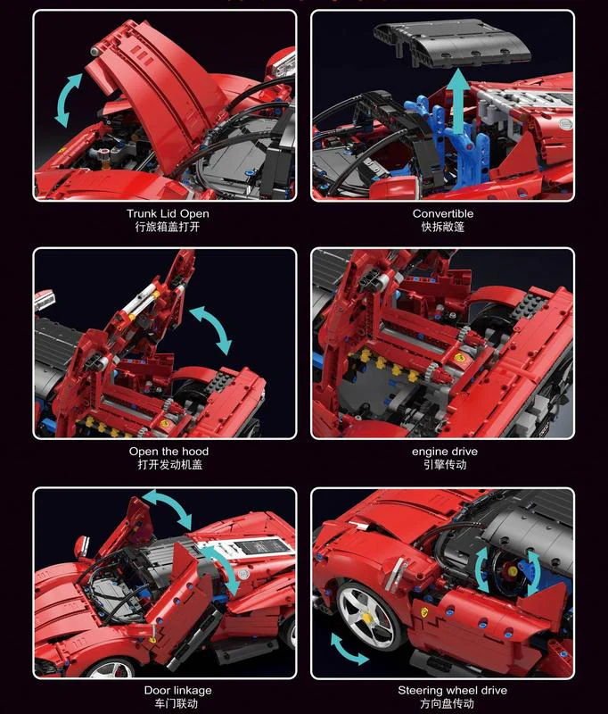 2438+Pcs TGL T5032 Daytona SP3 1:10 - Image 3