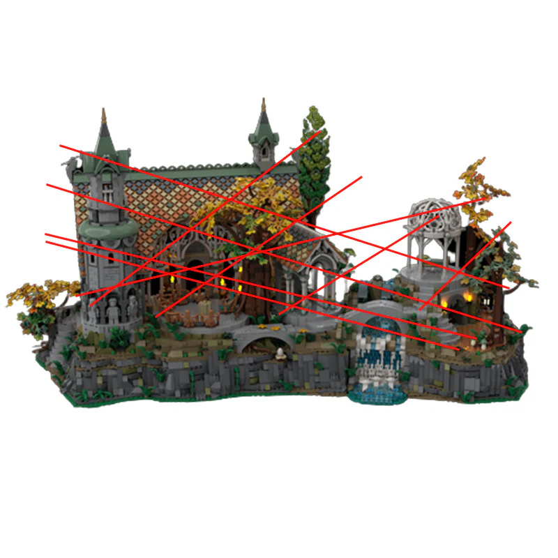 2440 parts MOC-160639 Rivendell BASE UPGRADE - Image 3
