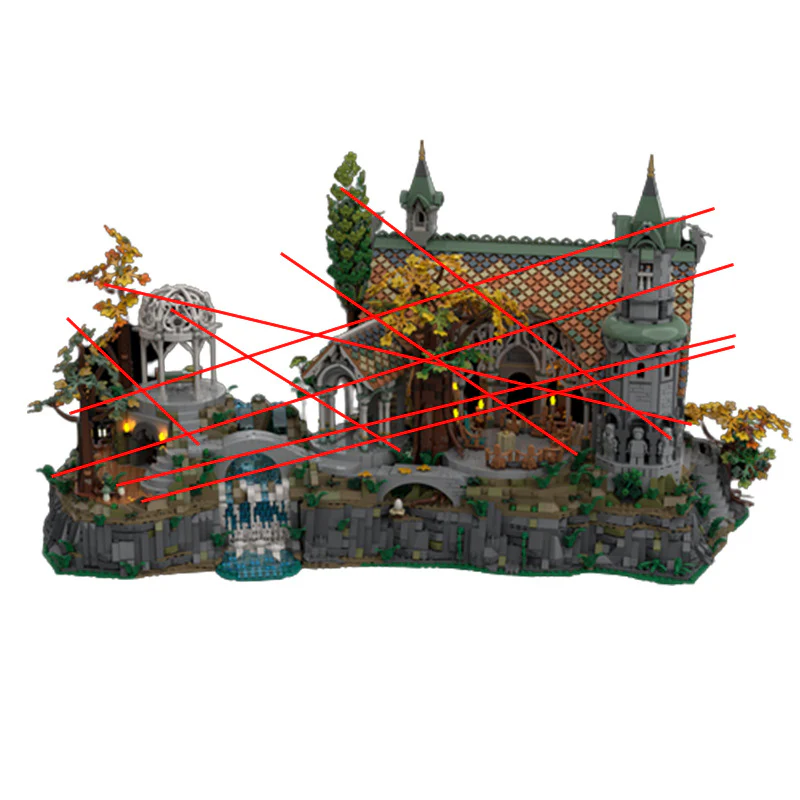 2440 parts MOC-160639 Rivendell BASE UPGRADE - Image 4