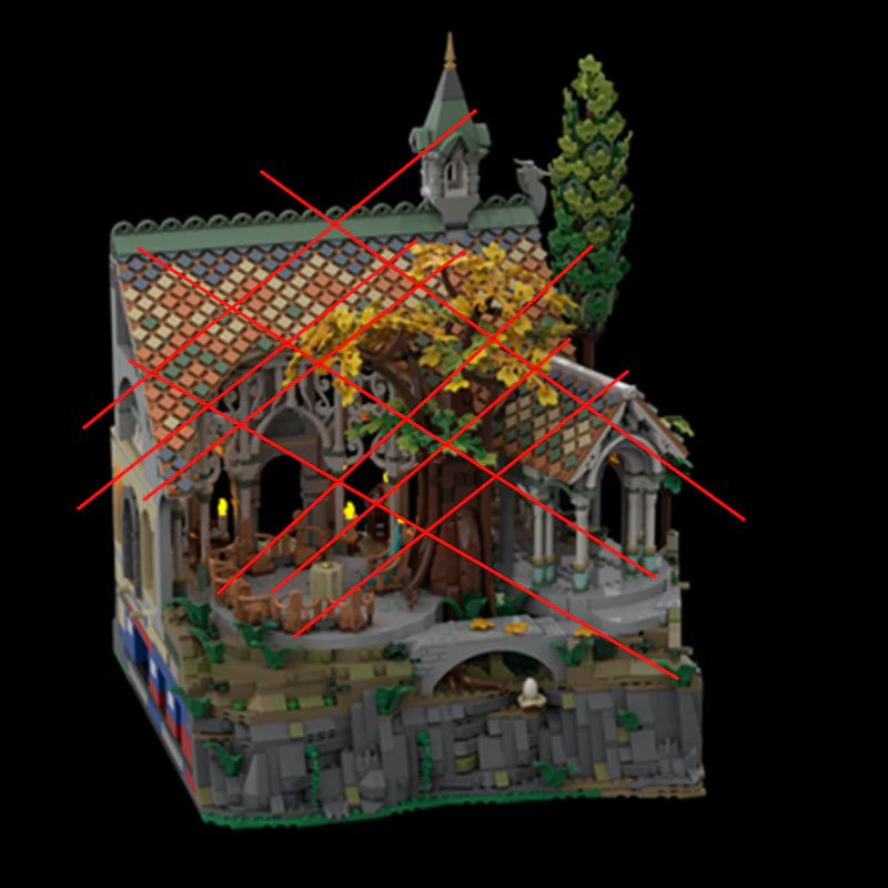 2440 parts MOC-160639 Rivendell BASE UPGRADE - Image 6