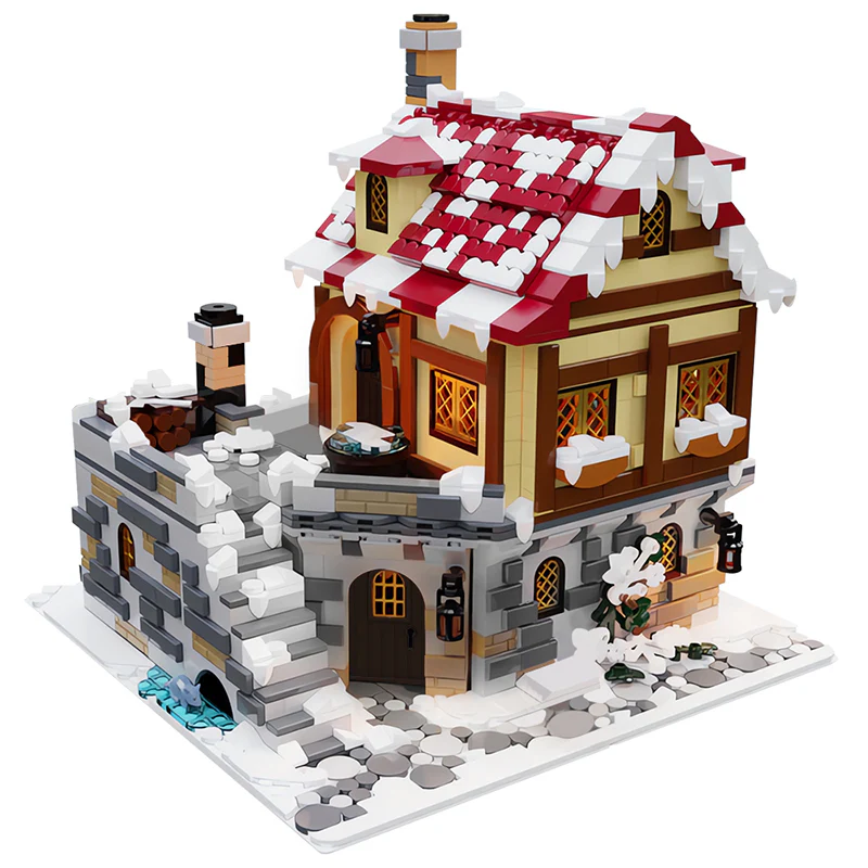 2456PCS MOC-187924;winter architecture - Image 2