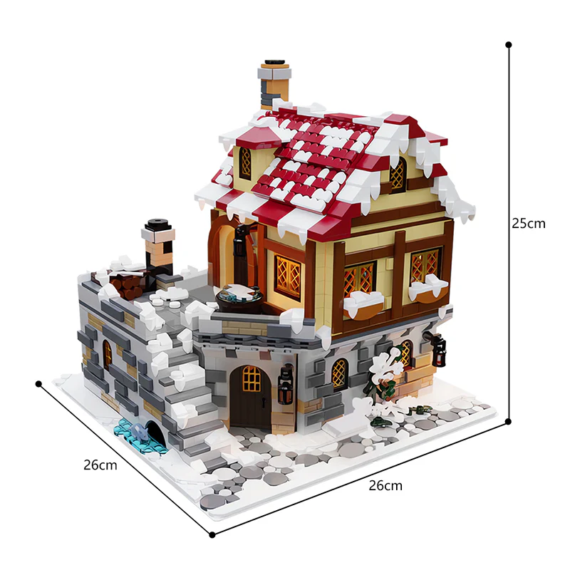 2456PCS MOC-187924;winter architecture - Image 5