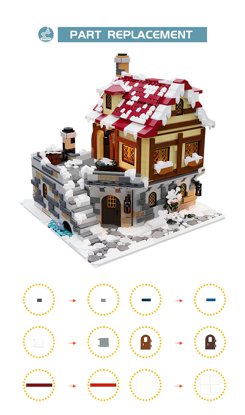 2456PCS MOC-187924;winter architecture - Image 6