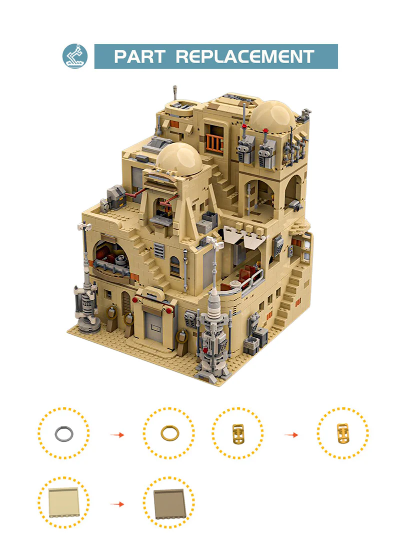 2478PCS MOC-183202；Star Wars（Mos Eisley Cantina） - Image 5