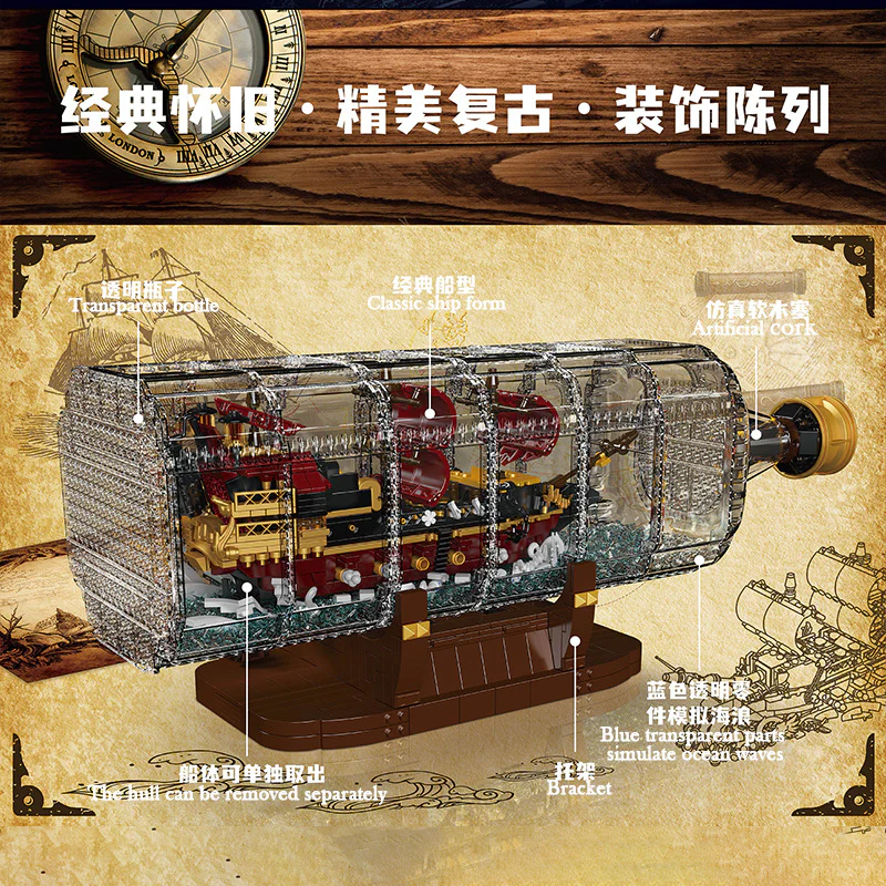 2488pcs 10066 MouldKing Revenge of Queen Anne in a bottle - Image 2