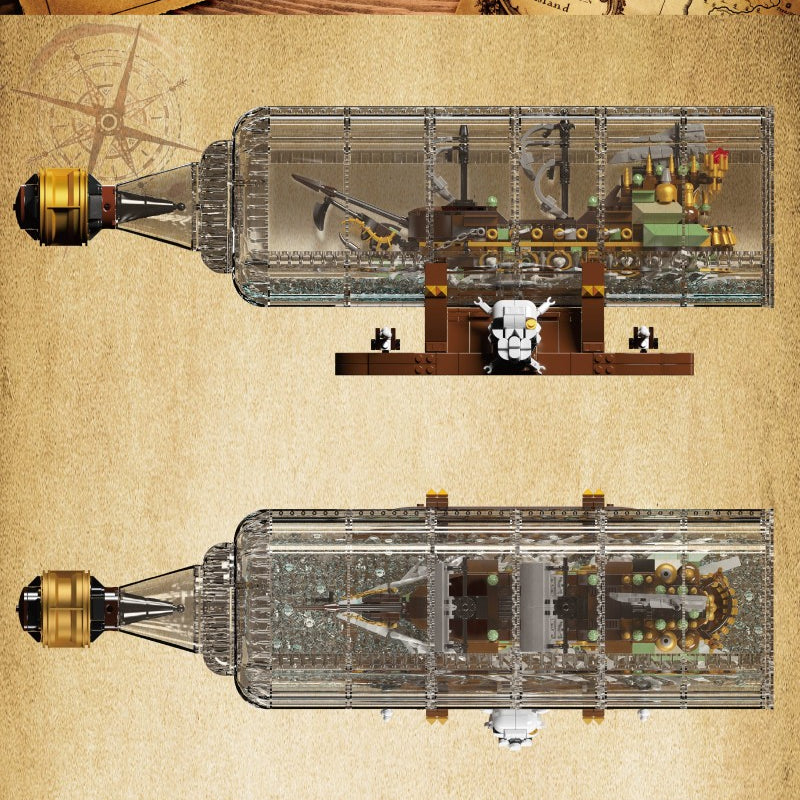 2499PCS 10067 Mouldking Drift Bottle The Flying Dutchman - Image 3