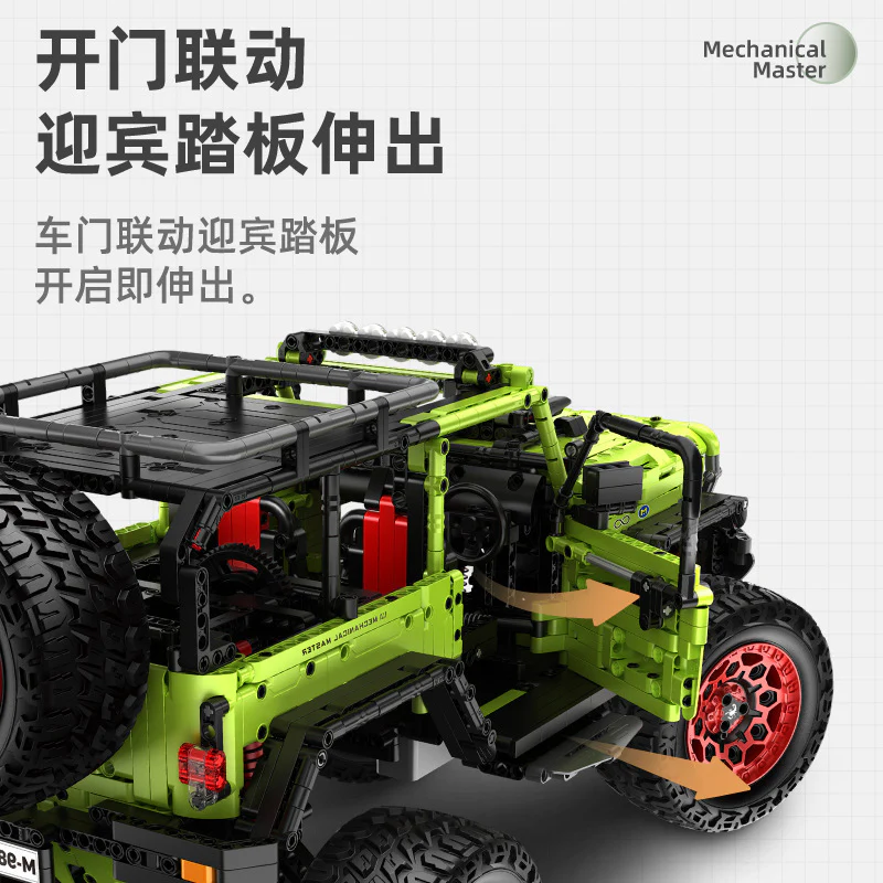 2545pcs IM.MASTER 9829-2 Wrangler Off-road climbing vehicle 1:6 With motor - Image 4
