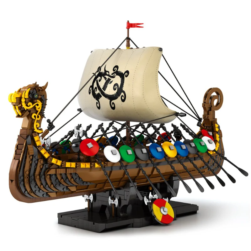 2547pcs Reobrix 66101 Viking longshi - Image 5