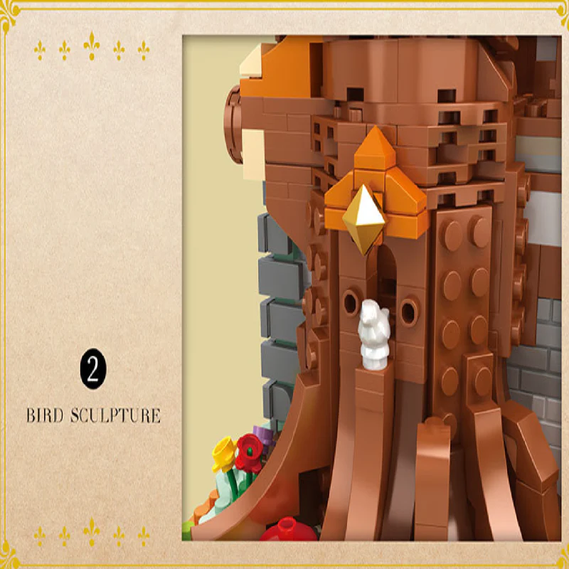 2566PCS Reobrix 66008 Medieval European Tree House - Image 4