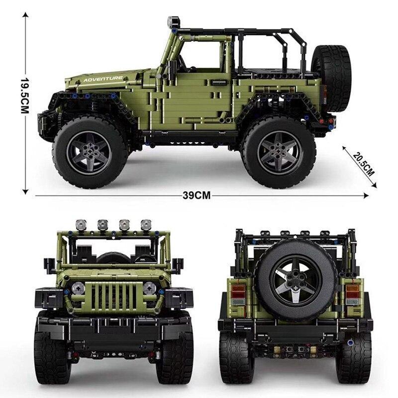 2598pcs Mould King 13124  2078PCS RC 1:8 WRANGLER - Image 4