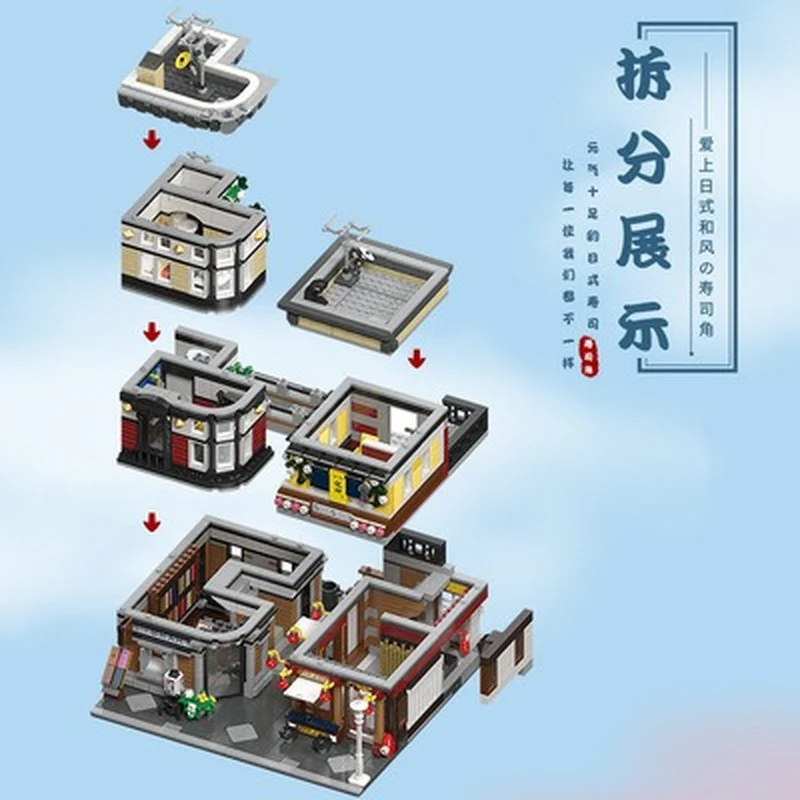 2662PCS JIESTAR 89127 Sushi Corner - Image 4