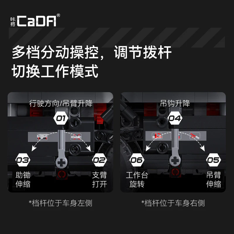 2686 pcs CaDA C61507 Military Crane Truck - Image 4