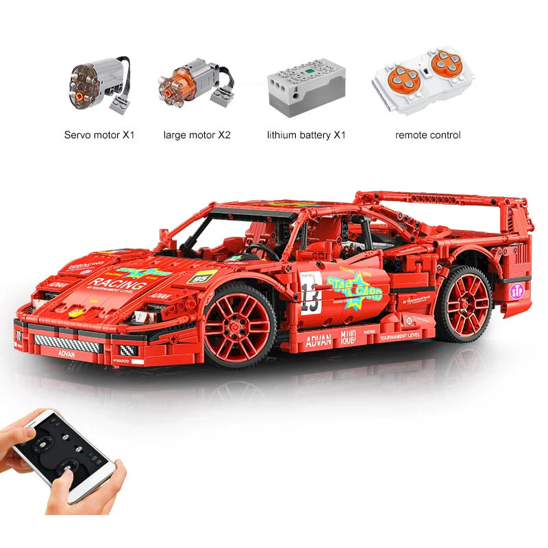 2688PCS Mould king 13095 Ferrari F40 1:10 - Image 5