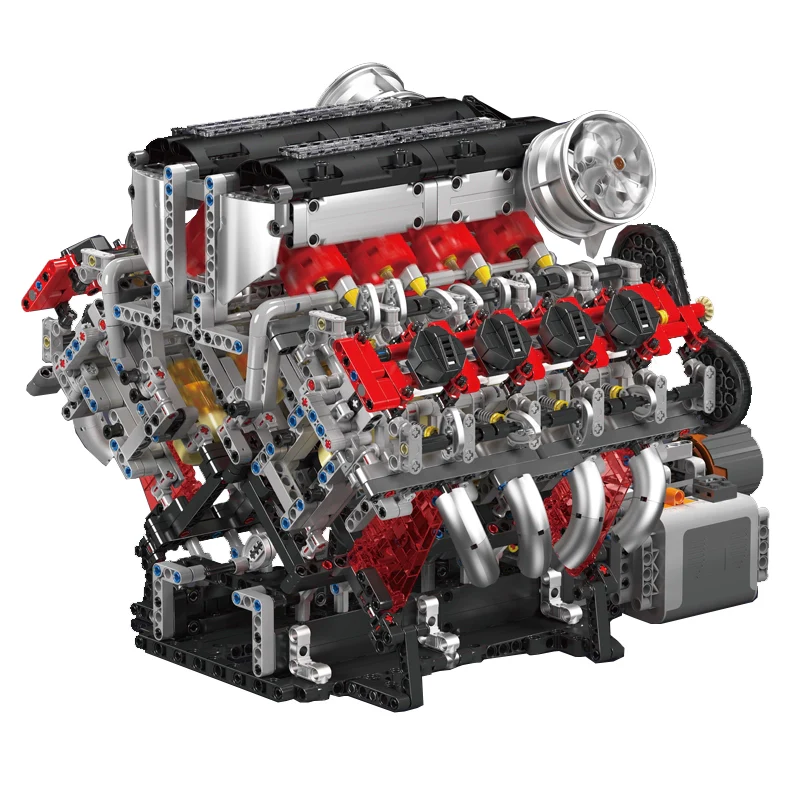 2718 pcs MouldKing 10130 F488 Supercar V8 Engine - Image 6