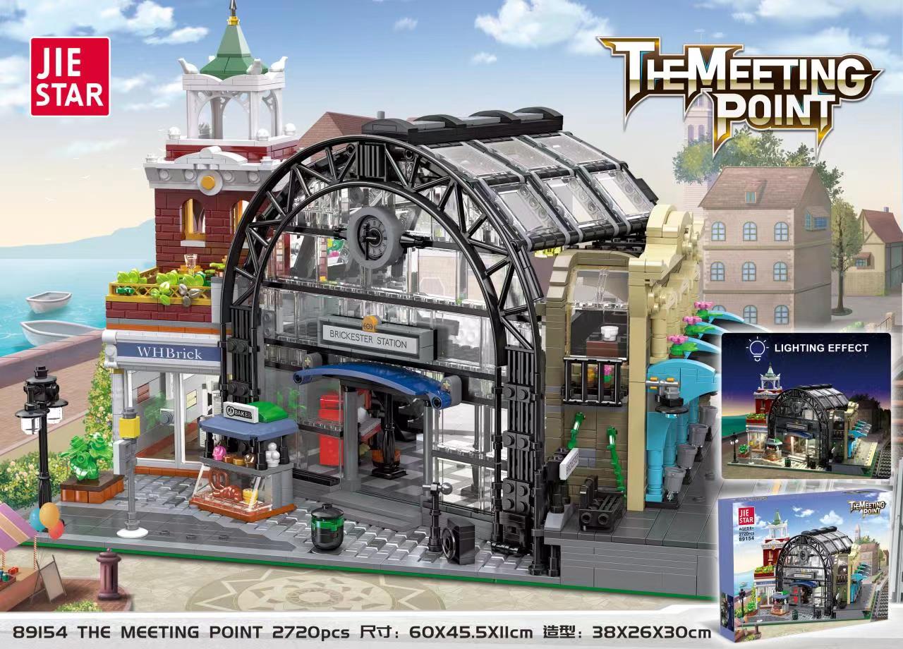 2720PCS 89154 JIESTAR Meeting Point Train Station - Image 2