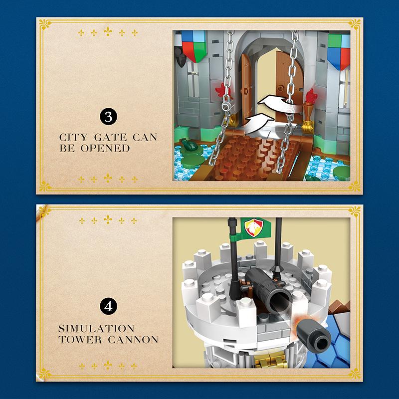 2722PCS Reobrix 66006 Medieval castles in Europe - Image 3