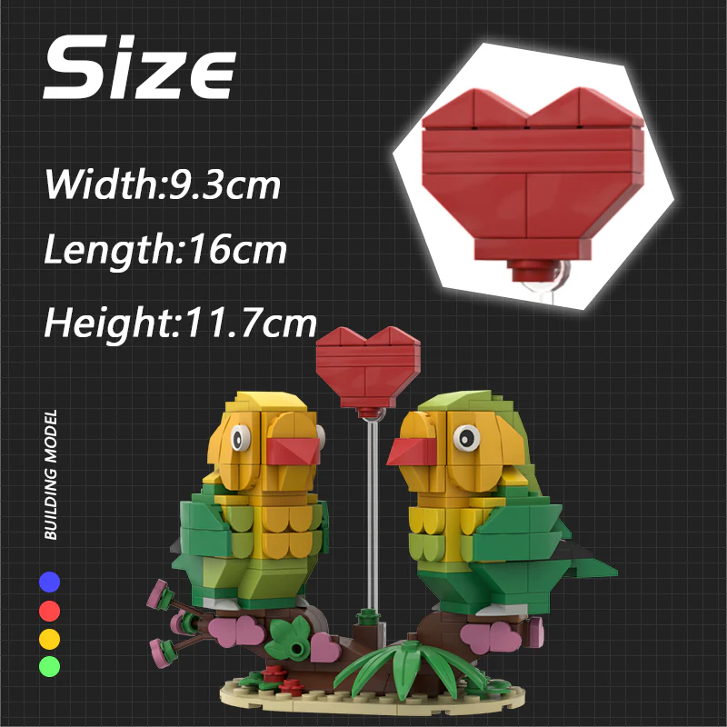 278PCS Valentine Lovebirds C7860 - Image 8