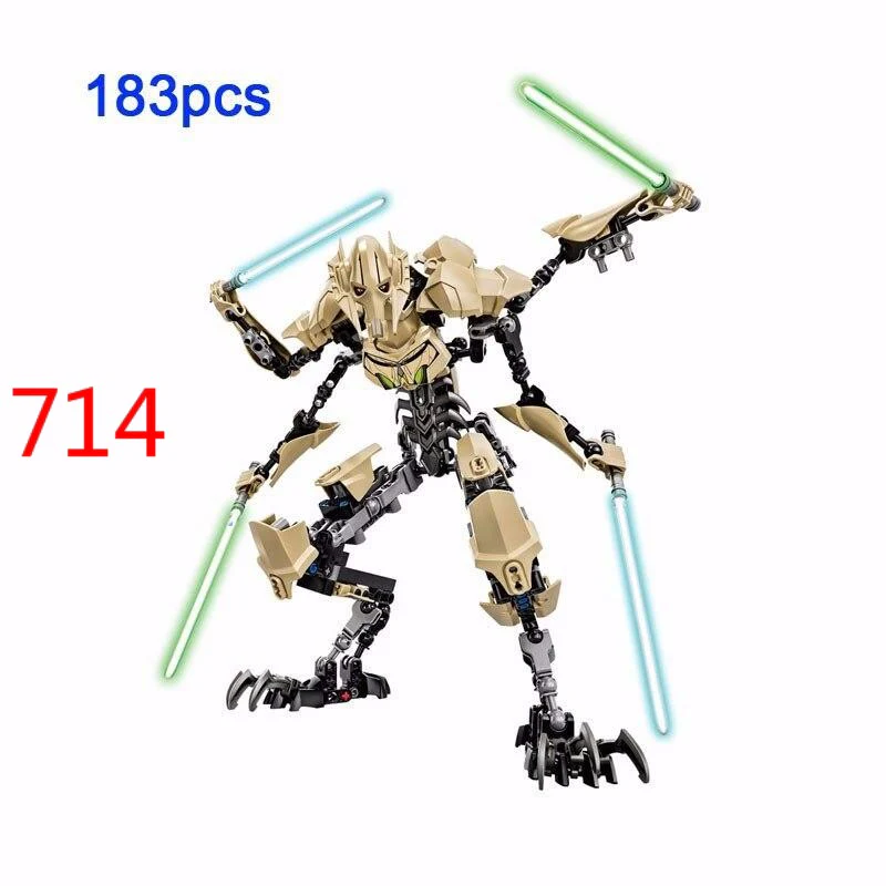 28 styles KSZ Star Wars Rogue One Toys Jango K-2SO Darth Vader General Grievous Figure building blocks Minifigures - Image 10