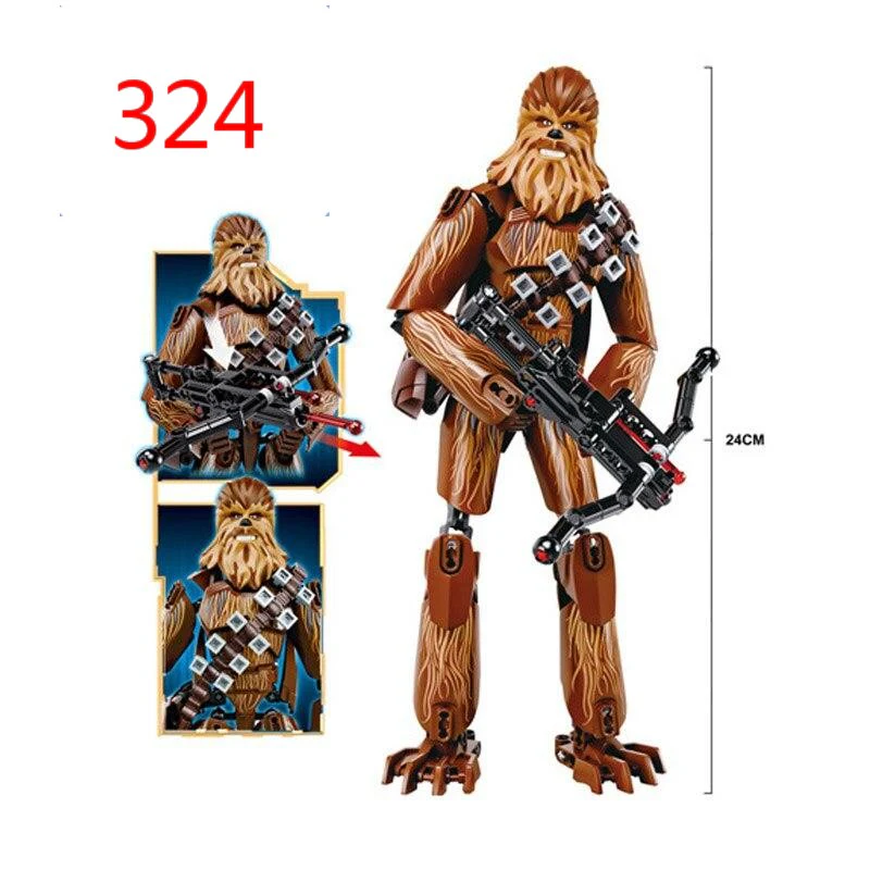 28 styles KSZ Star Wars Rogue One Toys Jango K-2SO Darth Vader General Grievous Figure building blocks Minifigures - Image 28