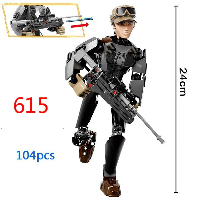 28 styles KSZ Star Wars Rogue One Toys Jango K-2SO Darth Vader General Grievous Figure building blocks Minifigures - Image 29