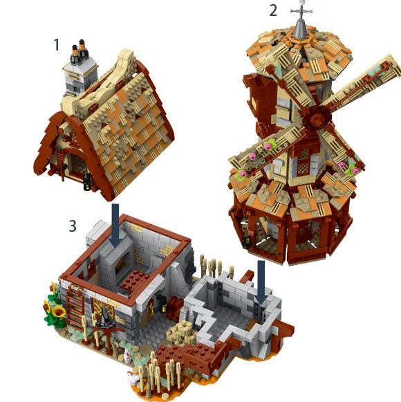 2808PCS XMORK 033009 Medieval Series Windmill - Image 4