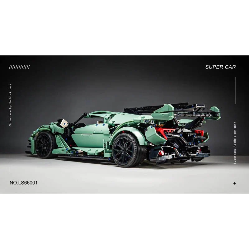 2816PCS LS66001 Apollo Helios sports car 1:10 - Image 8