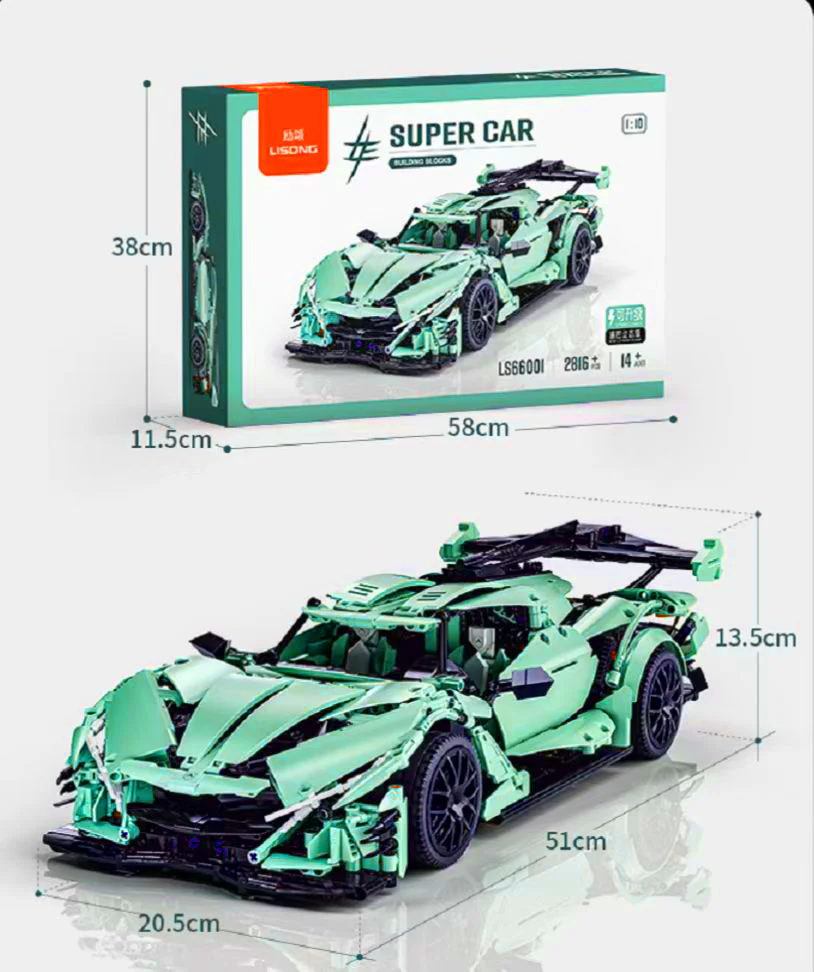 2816PCS LS66001 Apollo Helios sports car 1:10 - Image 9