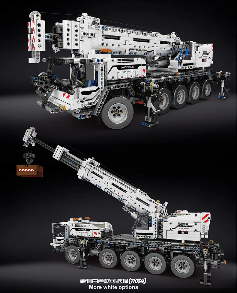 2819PCS Mouldking 17034 17035 Ultimate 42009 Mechanical Crane Moving Crane - Image 12