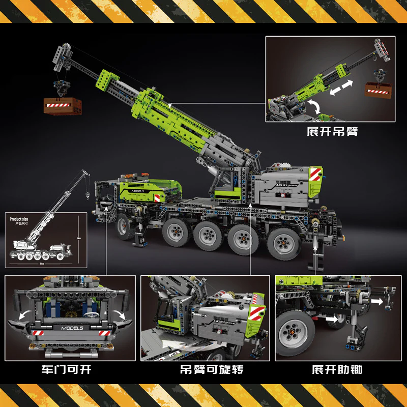 2819PCS Mouldking 17034 17035 Ultimate 42009 Mechanical Crane Moving Crane - Image 4