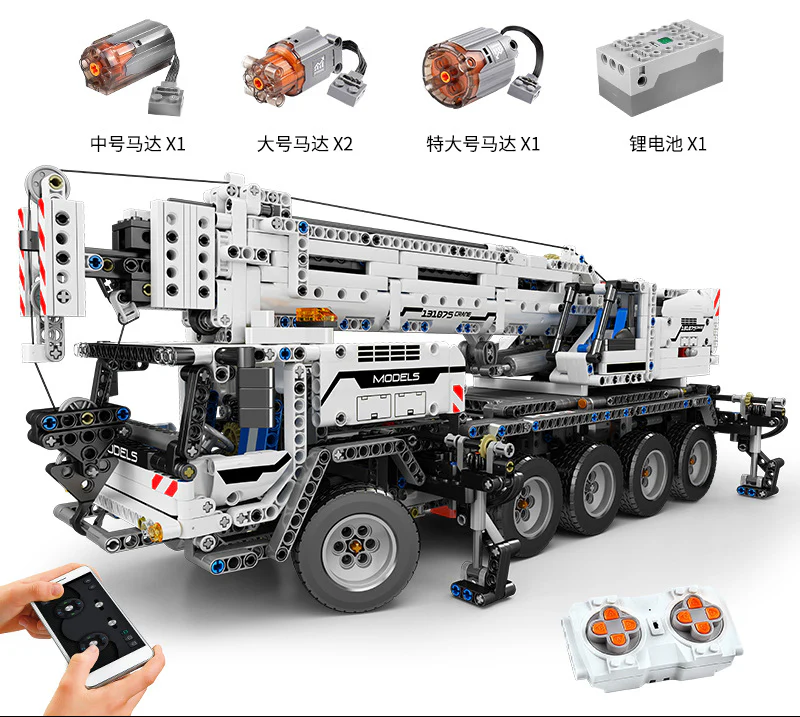 2819PCS Mouldking 17034 17035 Ultimate 42009 Mechanical Crane Moving Crane - Image 6
