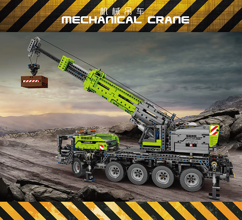 2819PCS Mouldking 17034 17035 Ultimate 42009 Mechanical Crane Moving Crane - Image 8