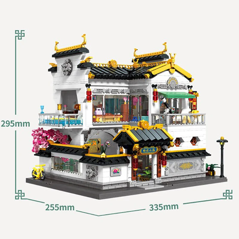 2826pcs K18002 New Chinese Style Streetscape - Image 4