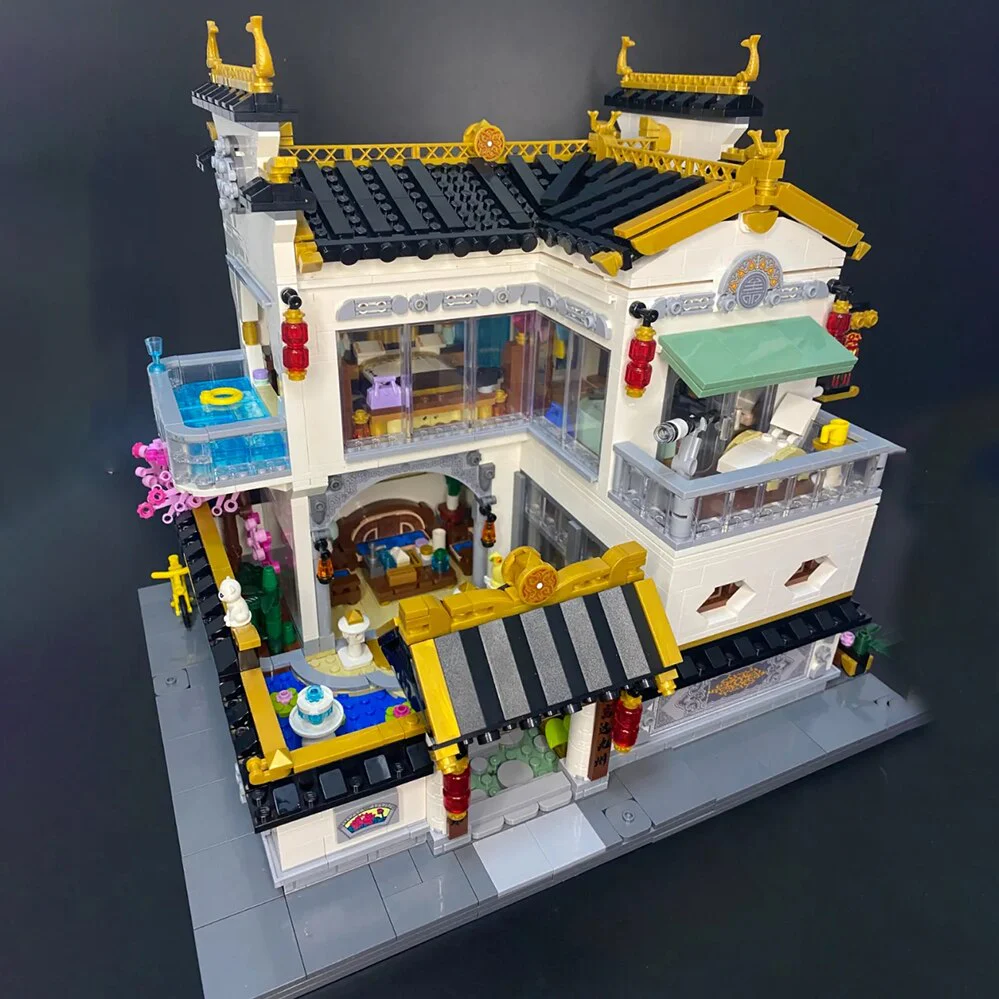 2826pcs K18002 New Chinese Style Streetscape - Image 5
