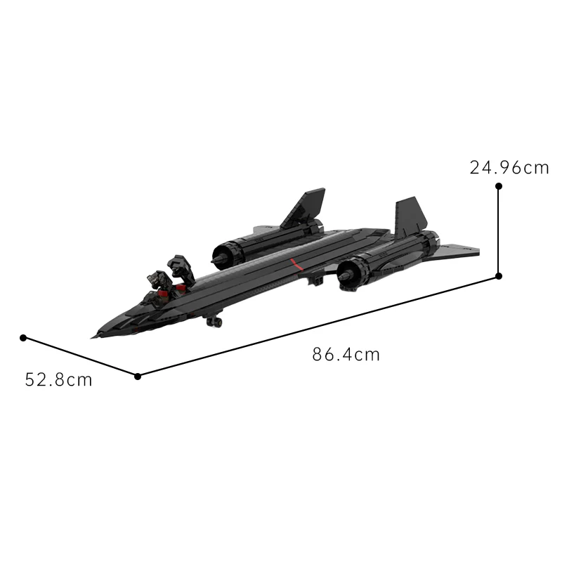 2852PCS MOC-206128,Lockheed SR-71 Blackbird - Image 7