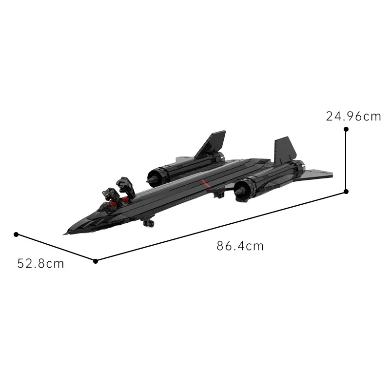 2852PCS MOC-206128 Lockheed SR-71 Blackbird - Image 4