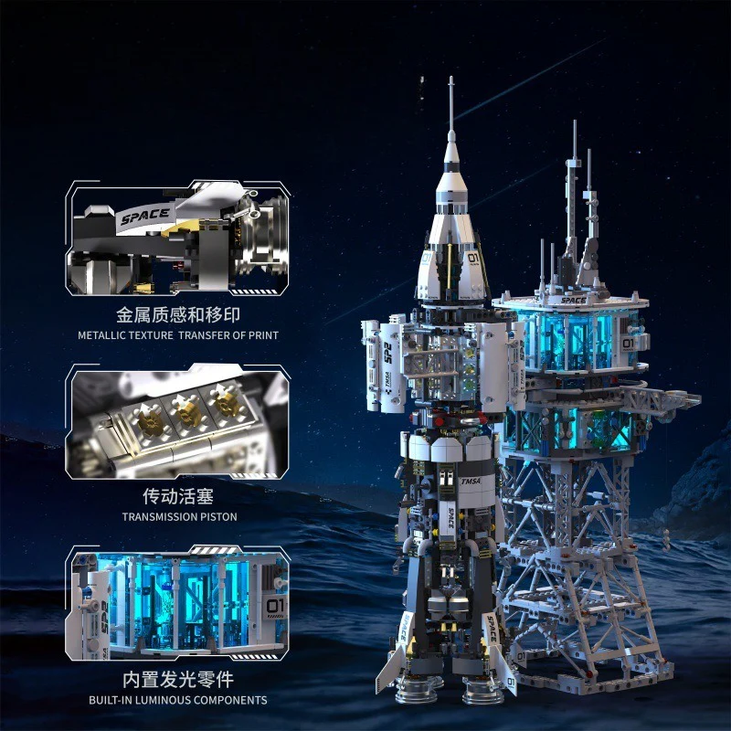 2859pcs T4014 Space Explanation：Space Cosmodrome - Image 3