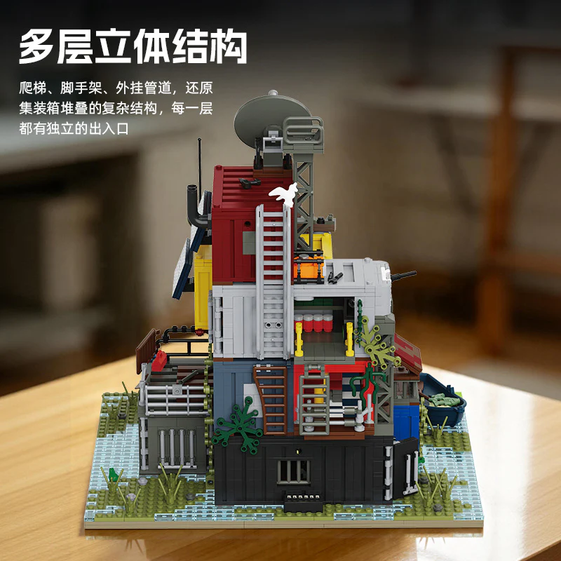 2859pcs Xbert 66202 Post Apocalyptic Survivors Base - Image 2