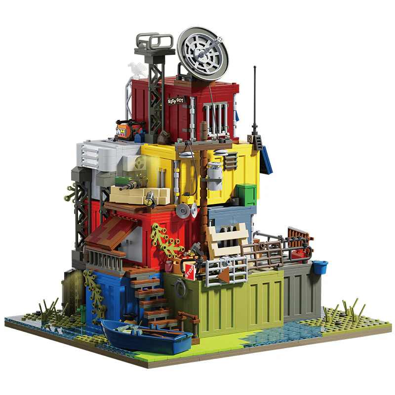 2859pcs Xbert 66202 Post Apocalyptic Survivors Base - Image 5