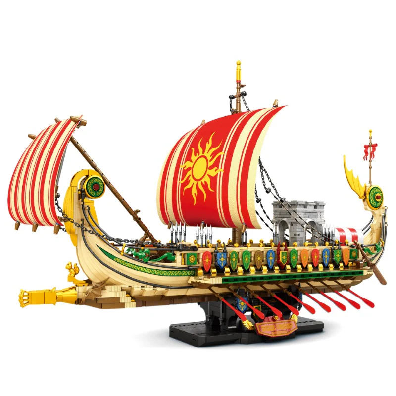2896pcs Reobrix 66102 CREEK WARSHIP - Image 5