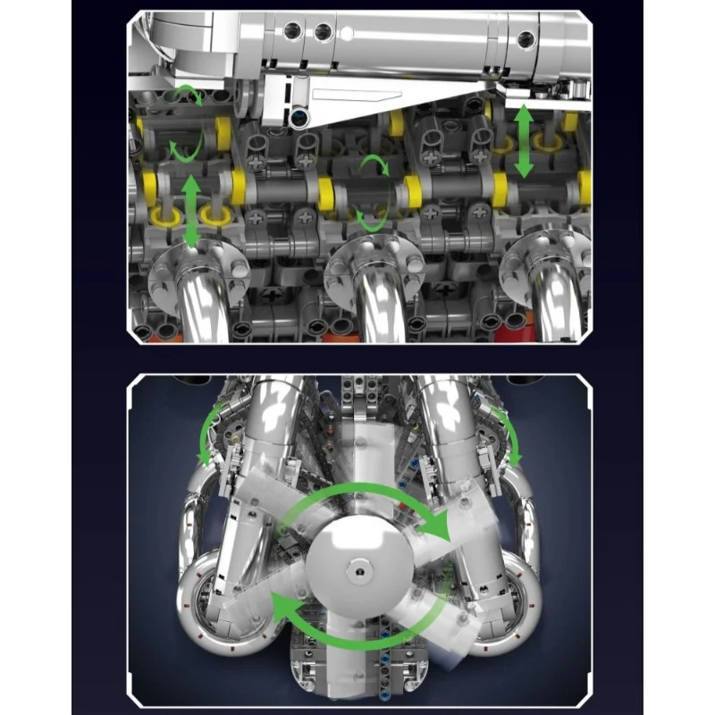 2899pcs Mouldking 10168 V8 Twin Turbo Dynamic Edition - Image 3