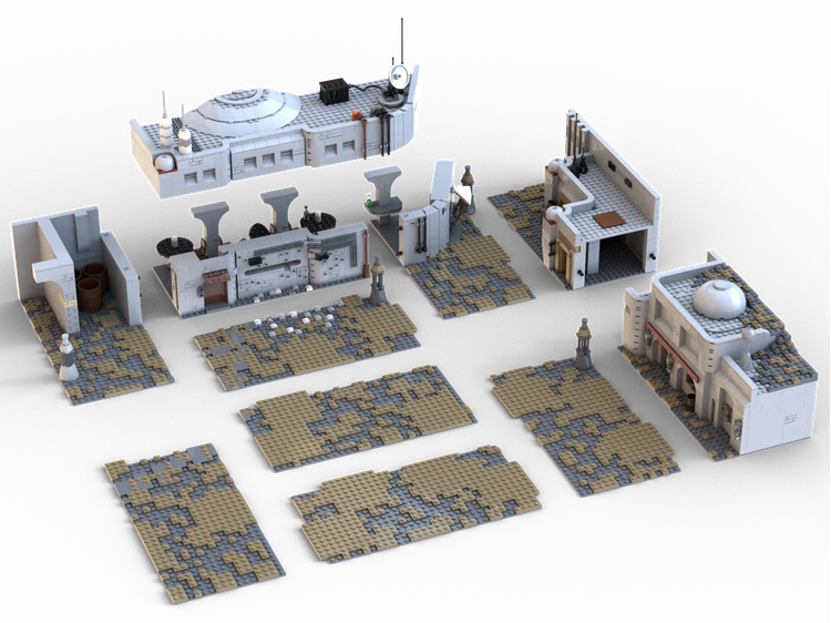 2911PCS MOC-59828 Nevarro Siege - Mandalorian Season 1 Finale - Magnum Opus - Image 3
