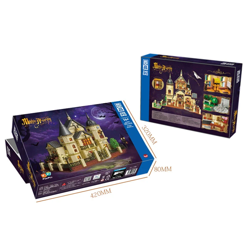 2925 pcs ZHEGAO 613004 Magic Academy (Micro brick) - Image 4