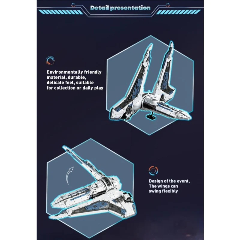 2940+PCS BK 33918 Star Fighter - Image 6
