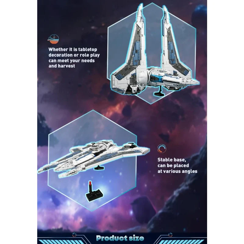 2940+PCS BK 33918 Star Fighter - Image 7