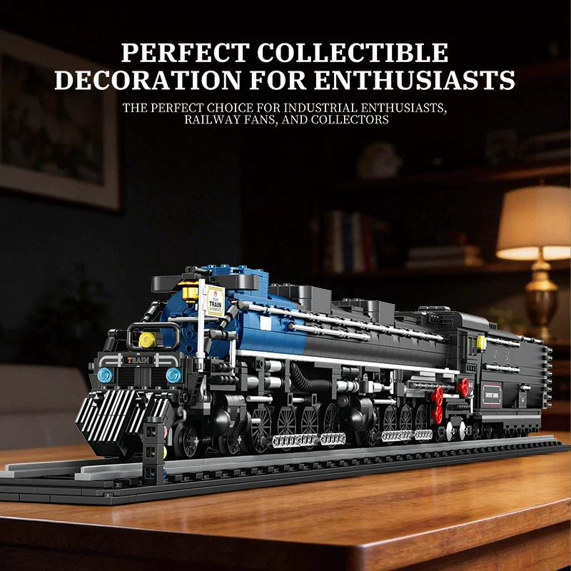 2947PCS Reobrix 66805 American Big Boy–Style Steam Locomotive - Image 5
