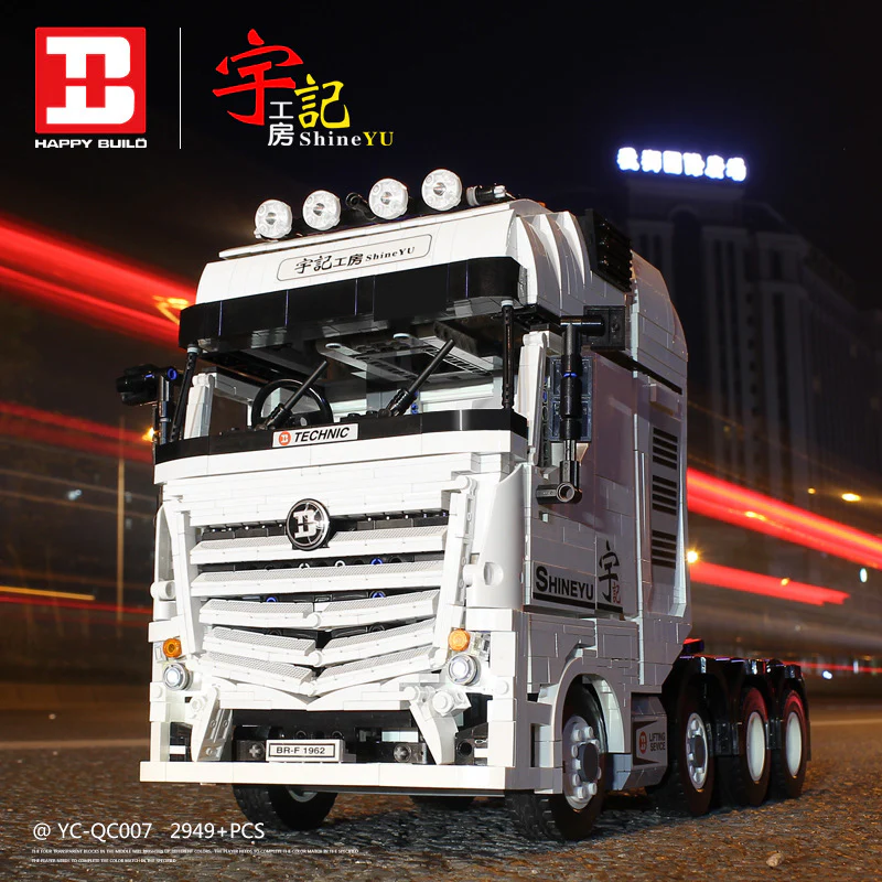 2949 PCS ShineYU YC-QC007 Fully RC Benz ACTROS 4163 1:10 - Image 2