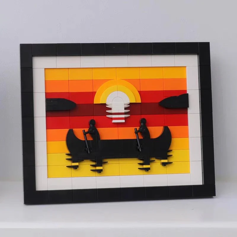 294pcs MOC-187605 Canoe at Sunset - Image 2